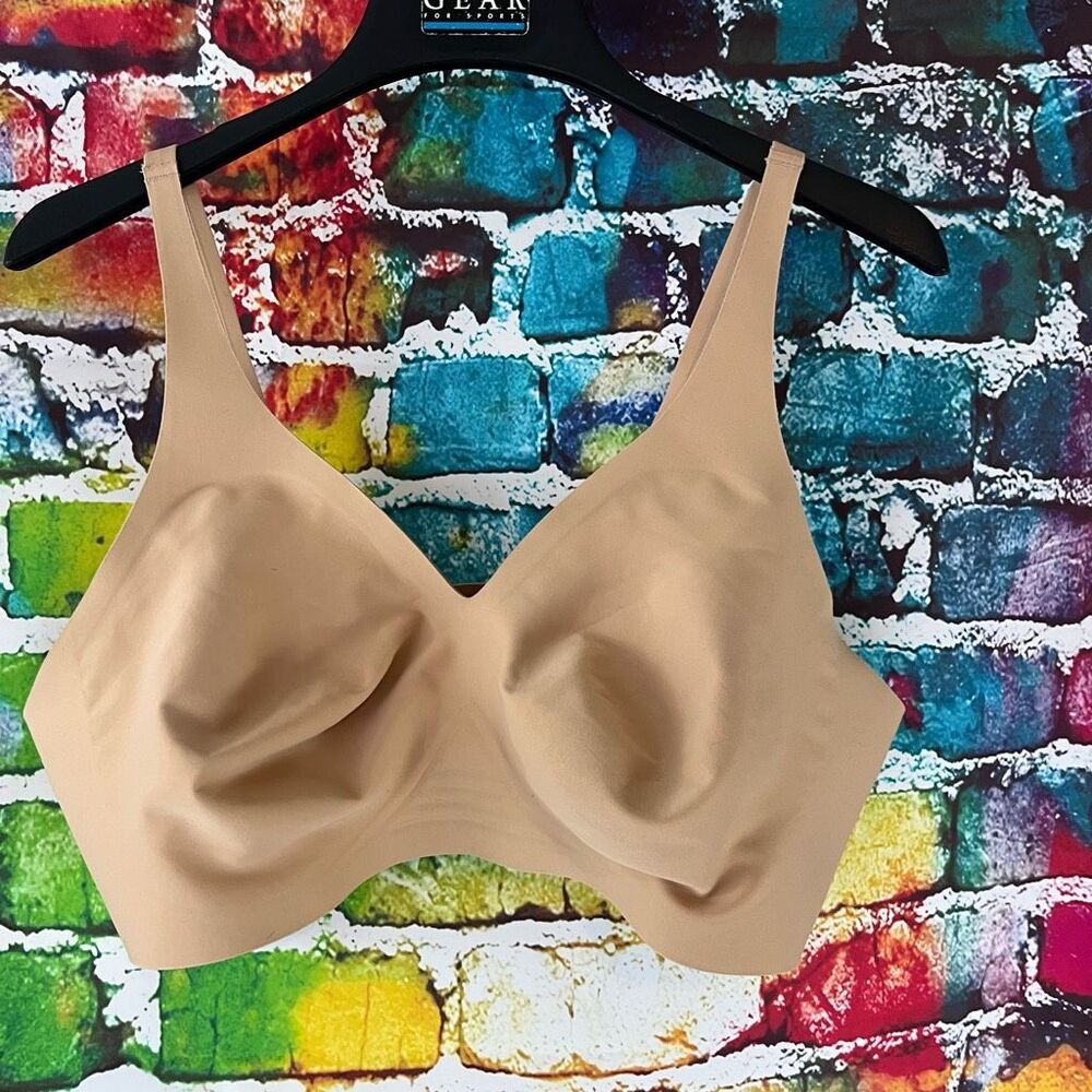 Knix XXXXL Tan Seamless Bra No Inserts Wire Free